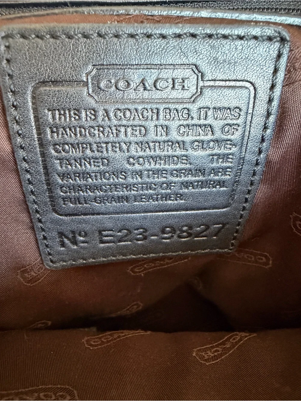 Vintage Coach Legacy West Hampton Backpack 9827 Black Leather Drawstring Y2K